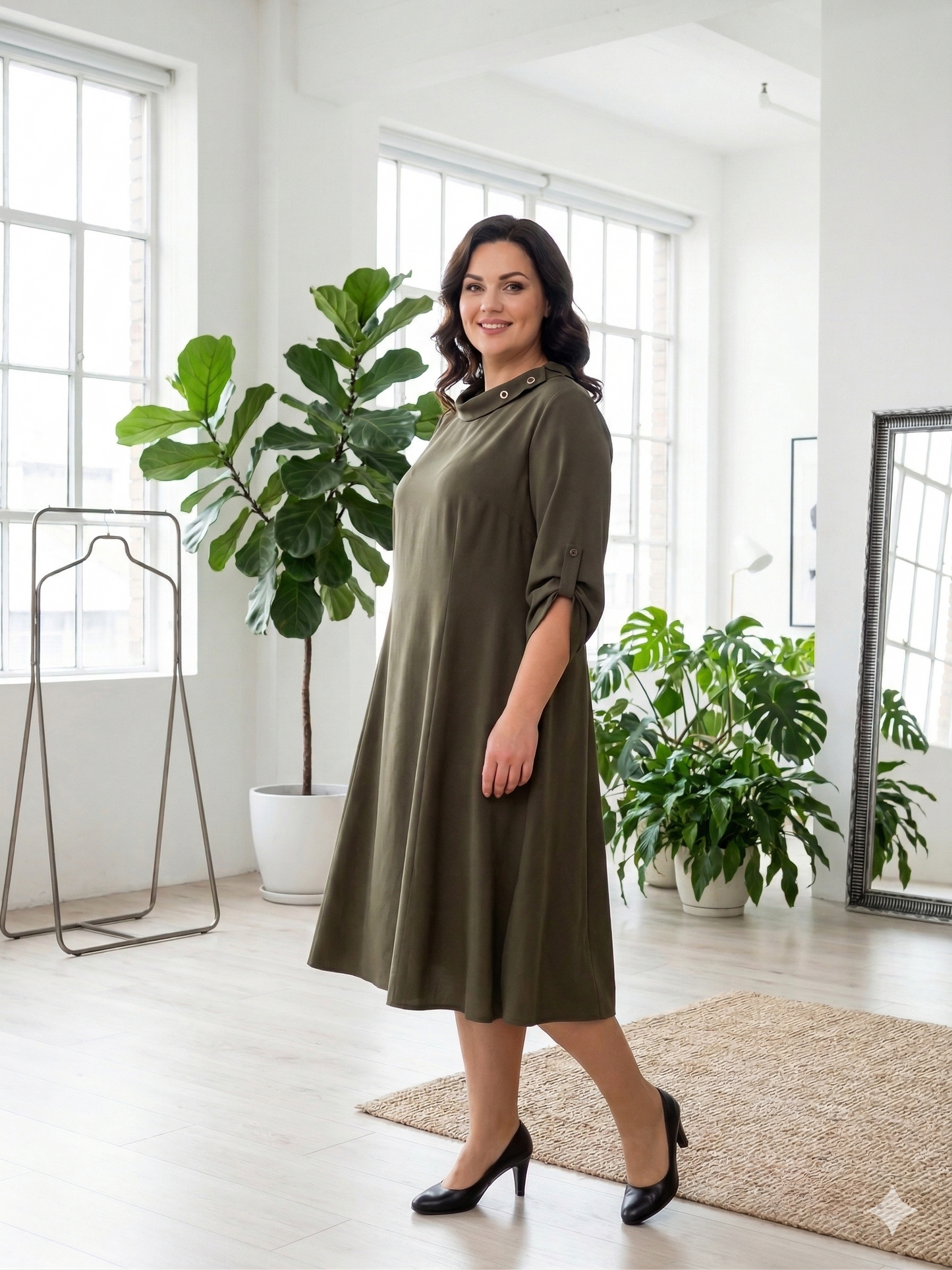 patogi kasdienė suknelė 44-50 dydžių moterims