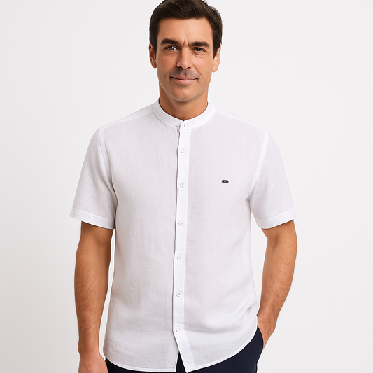 Marškiniai trumpomis rankovėmis su stačia apykakle, nuo M iki 2.5XL