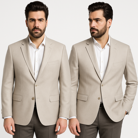 Šviesus vyriškas švarkas su dviem sagomis,  48 dydis,vasarai tinkamas audinys