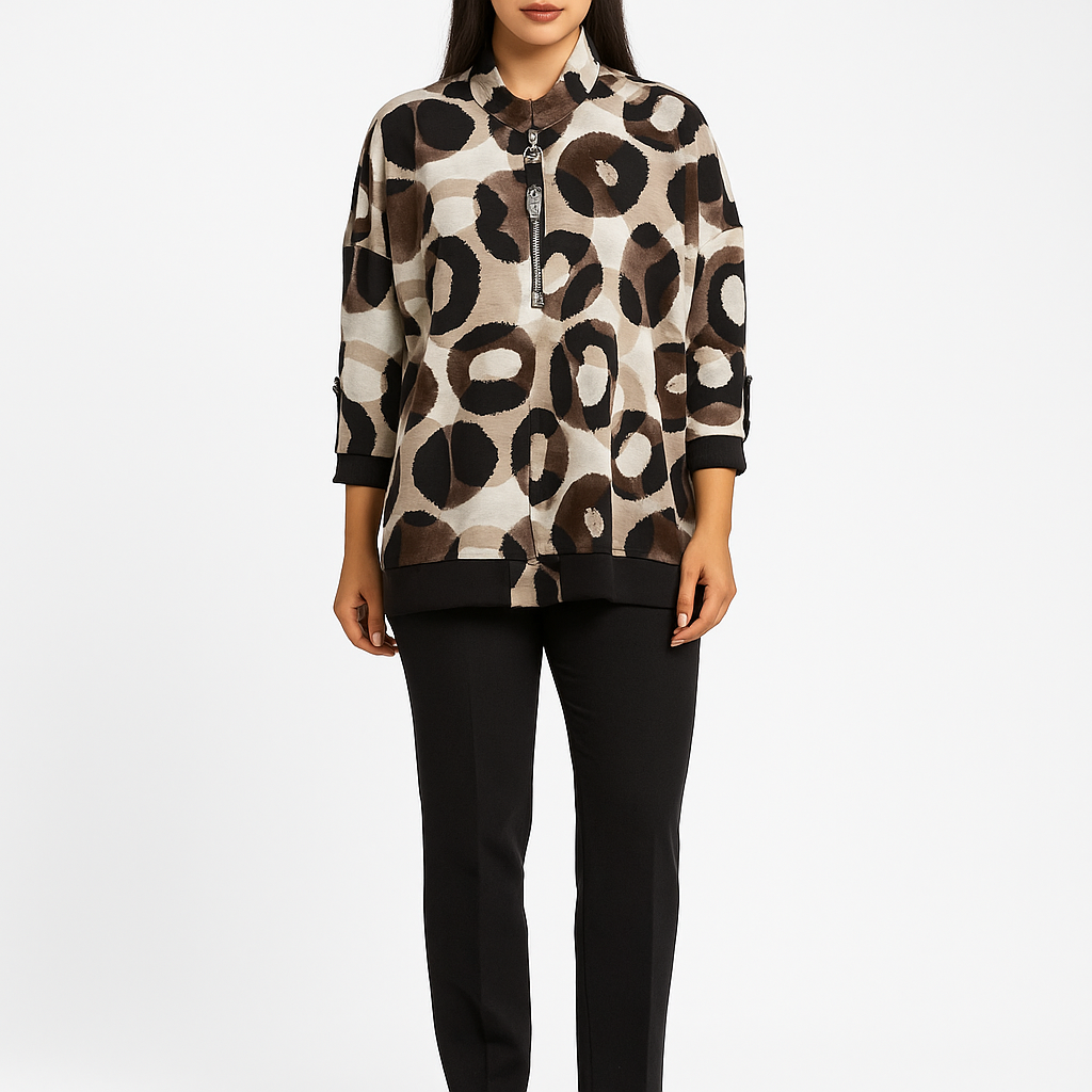 Šilta palaidinė su užtraktuku