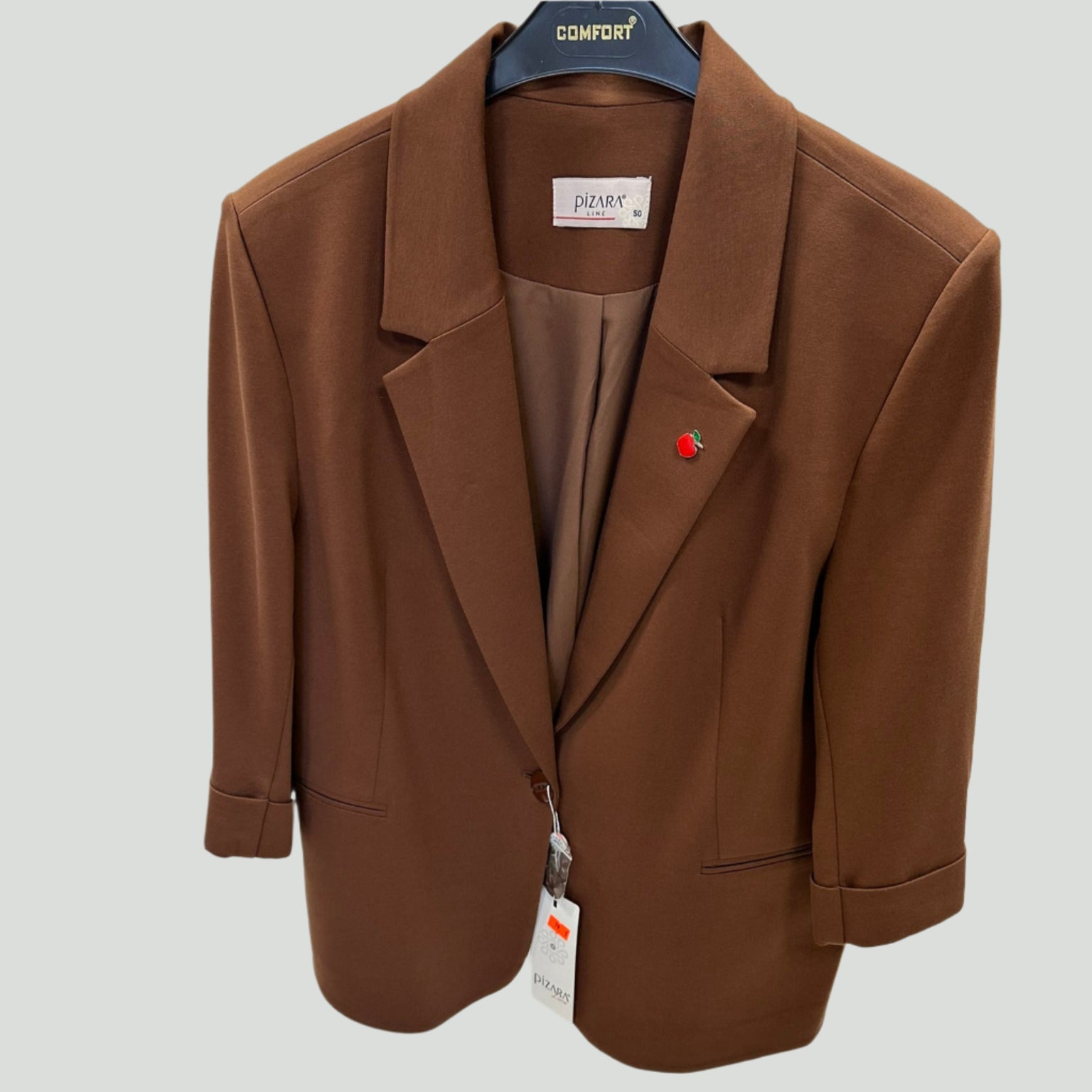 Rudas svarkas, su obuoliuku